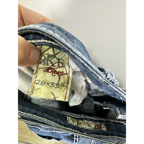 BKE Jeans Tenley Womens 28x33.5 Low Rise‎ Bootcut Medium Wash Embroidered - Picture 5 of 9
